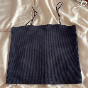 Navy blue American eagle crop top